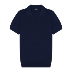 cotton knit polo shirt