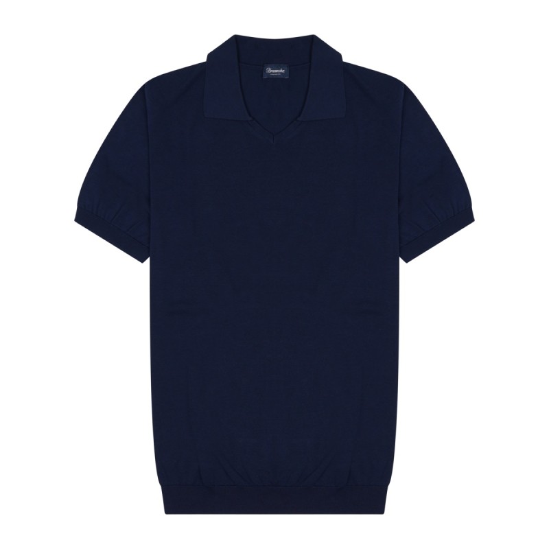 cotton knit polo shirt