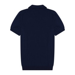 cotton knit polo shirt
