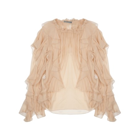 rouches  chiffon shirt