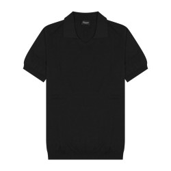 cotton knit polo shirt