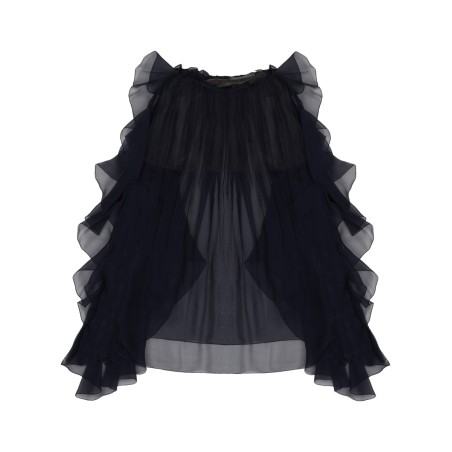 rouches  chiffon shirt