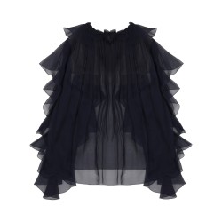 rouches  chiffon shirt