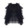 rouches  chiffon shirt