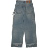 chain adorned loose fit carpenter denim lisa jeans