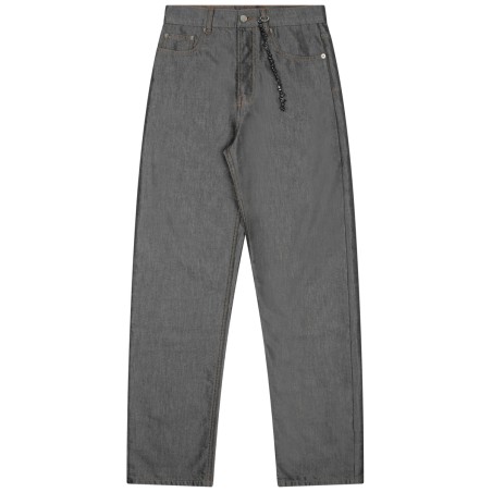 chain adorned relaxed fit lurex gale jeans