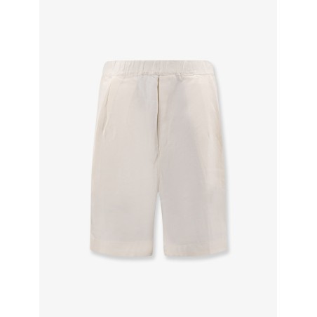 Viscose and linen bermuda shorts
