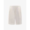 Viscose and linen bermuda shorts