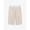 Viscose and linen bermuda shorts