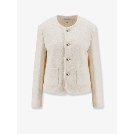 Unisex bouclé tweed blazer