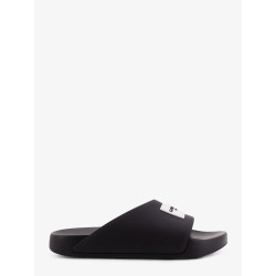 Rubber slide with logo lettering patch