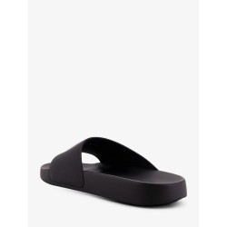 Rubber slide with logo lettering patch