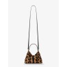 Voyou Nano bag pony skin crossbody bag with animal print