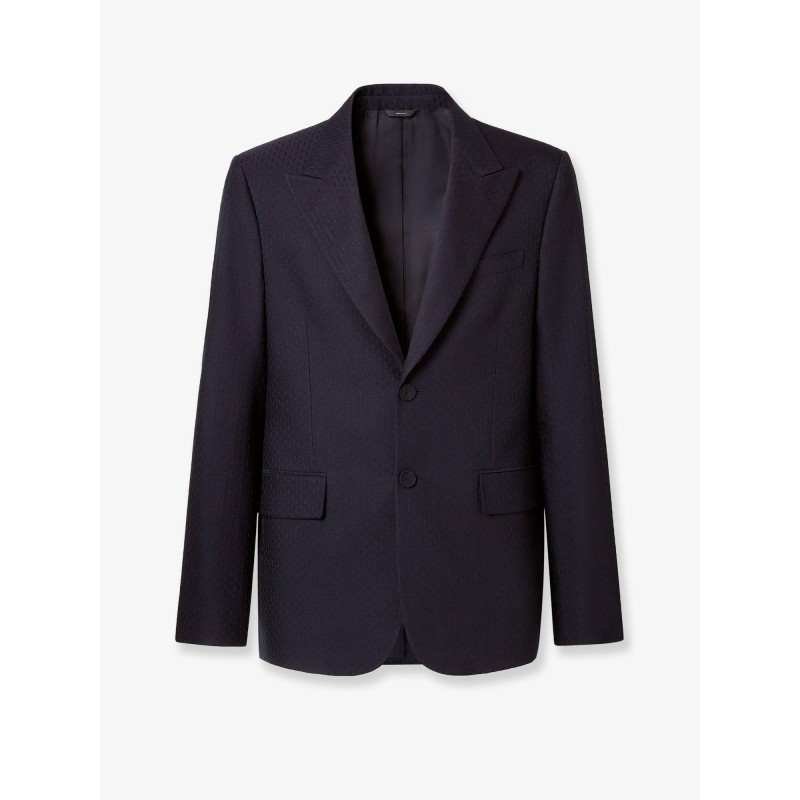 Formal wool and cotton blazer