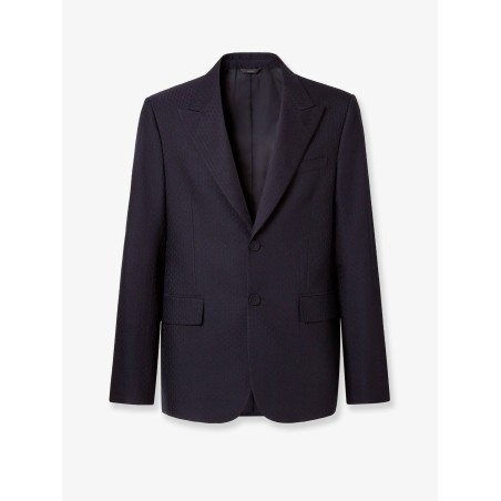 Formal wool and cotton blazer