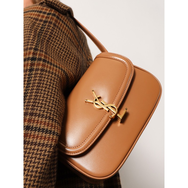 Solferino leather shoulder bag