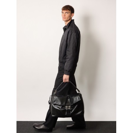 Fendi Flux Maxi Messenger leather crossbody bag