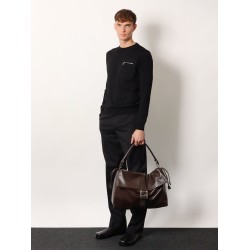 Fendi Flux Maxi Messenger leather shoulder bag