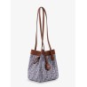 Origami mini FF Jacquard fabric and leather shoulder bag