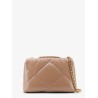 Kira matelassé leather shoulder bag with metal logo