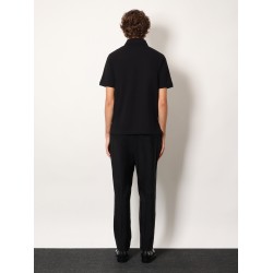 Cotton blend polo shirt with Cassandre embroidery