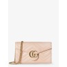 Quilted leather crossbody bag with metal GG logo