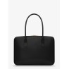 Sac de Jour in Box leather handbag with metal padlock detail
