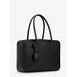 Sac de Jour in Box leather handbag with metal padlock detail