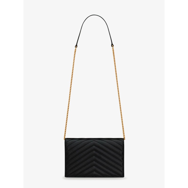 Envelope matelassé lather shoulder bag