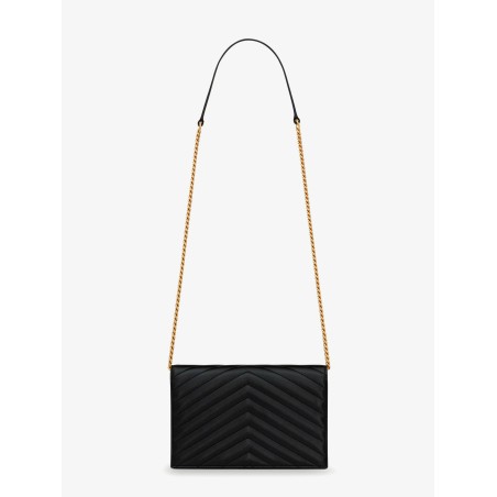 Envelope matelassé lather shoulder bag