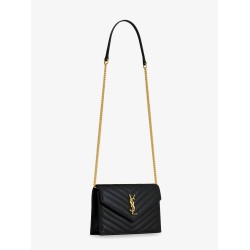 Envelope matelassé lather shoulder bag