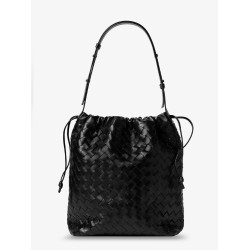 Bucket Intrecciato Biblioteca leather shoulder bag