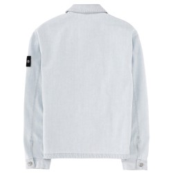 DENIM JACKET WITH LOGO PATCH