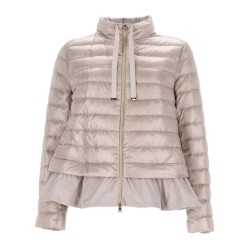 DOWN JACKET WITH RUFFLES