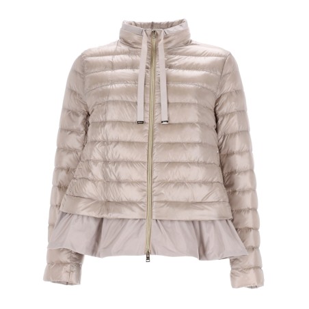DOWN JACKET WITH RUFFLES
