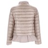 DOWN JACKET WITH RUFFLES