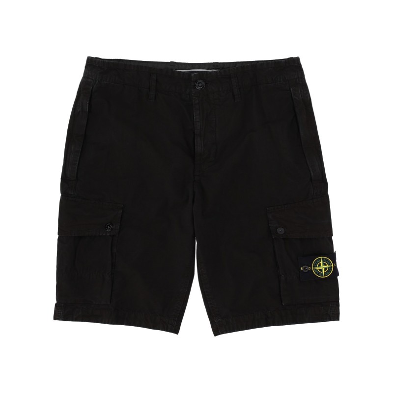 CARGO SHORTS WITH LOGO PATCH