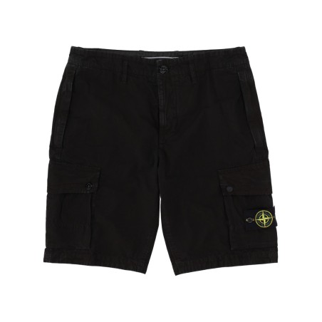 CARGO SHORTS WITH LOGO PATCH