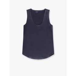 Stretch silk tank top