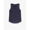 Stretch silk tank top