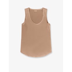 Stretch silk tank top