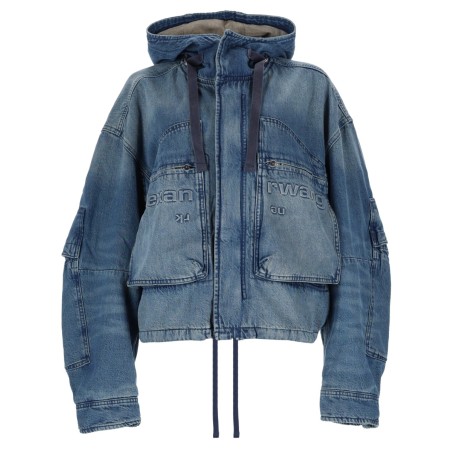 COTTON DENIM CARGO JACKET