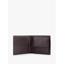 Leather wallet with Intrecciato pattern