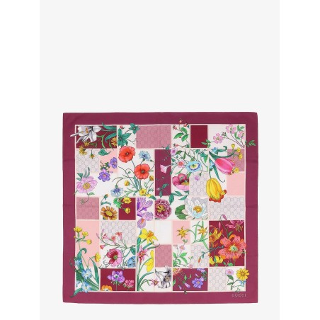 Mini Block Flora silk foulard