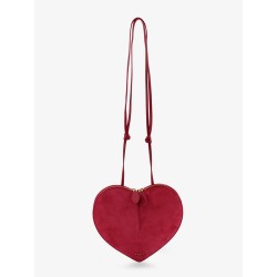 Le Coeur suede crossbody bag