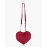 Le Coeur suede crossbody bag