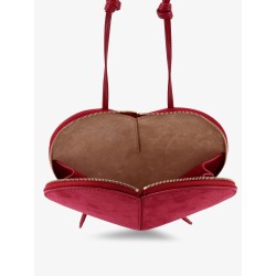 Le Coeur suede crossbody bag