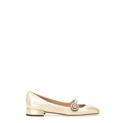 "MARY-JANE PRESHOES" BALLERINA IN KIDSKIN