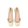 "MARY-JANE PRESHOES" BALLERINA IN KIDSKIN