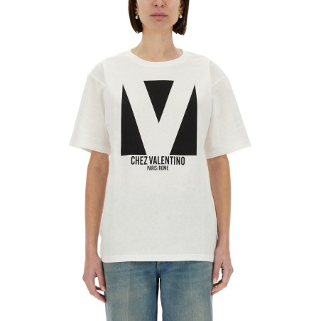 "CHEZ VALENTINO" PRINT T-SHIRT